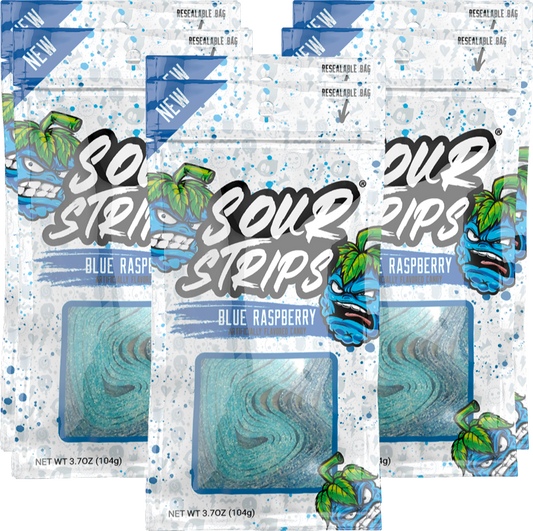 Cow Crack Wholesale - Sour Strips Blue Raspberry 3.7 OZ