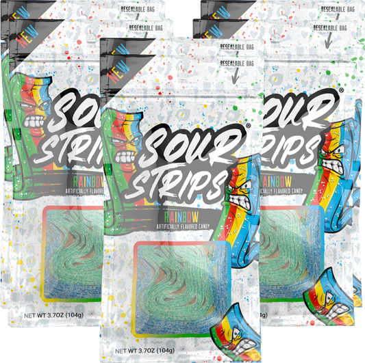 Cow Crack Wholesale - Sour Strips Rainbow 3.7 OZ