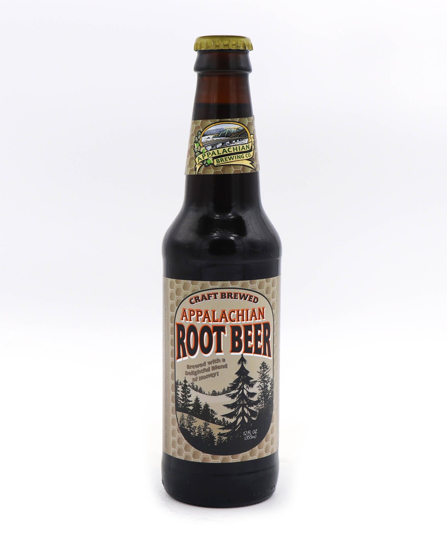 Appalachian Root Beer Soda, 12oz Glass Bottle