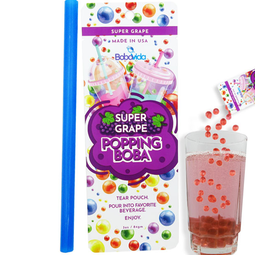 Cow Crack Wholesale - BobaVida Popping Boba Super Grape Single Serve