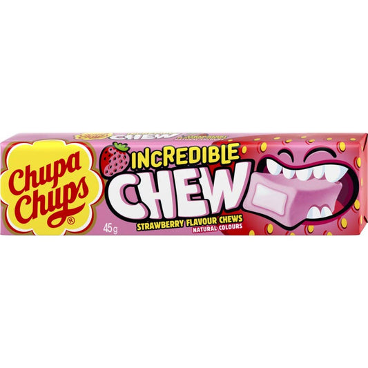 Global Bite Co - Chupa Chups Incredible Chew Strawberry